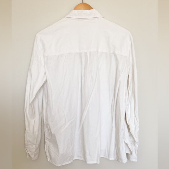 White Light Weight Bottom Up Shirt - Picture 2 of 3